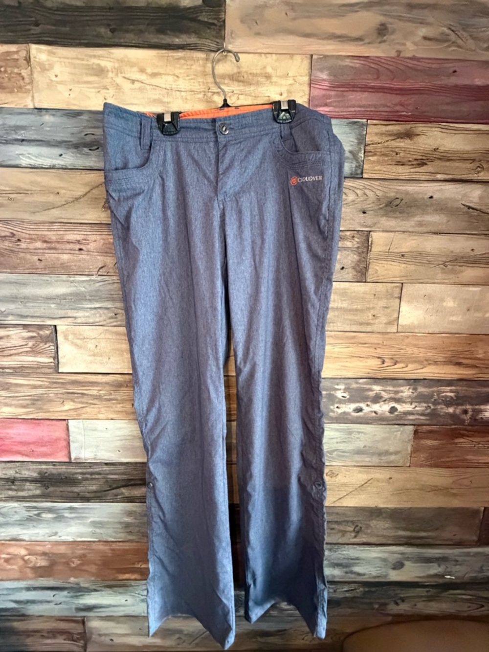 Cloudveil Hiking Women's Pants Grey Roll up Hem